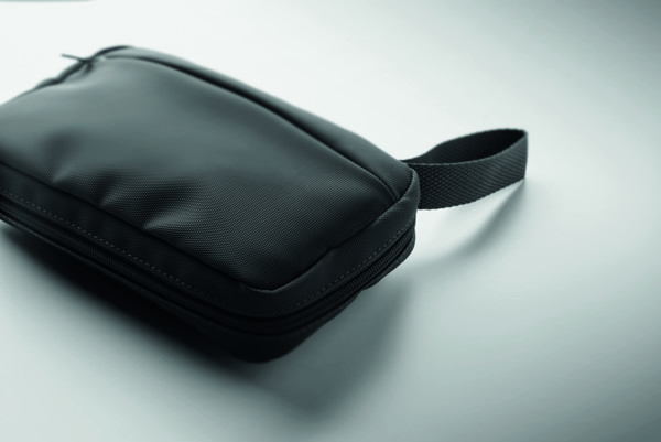 Toiletry bag 600D RPET Vanit - Black