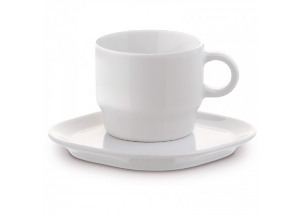 Cup & saucer square Satellite 180ml