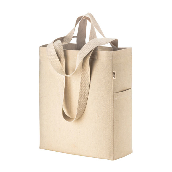 Recycled 280 G/M2 Canvas Cotton Tote Bag With Double Handles And Gusset
