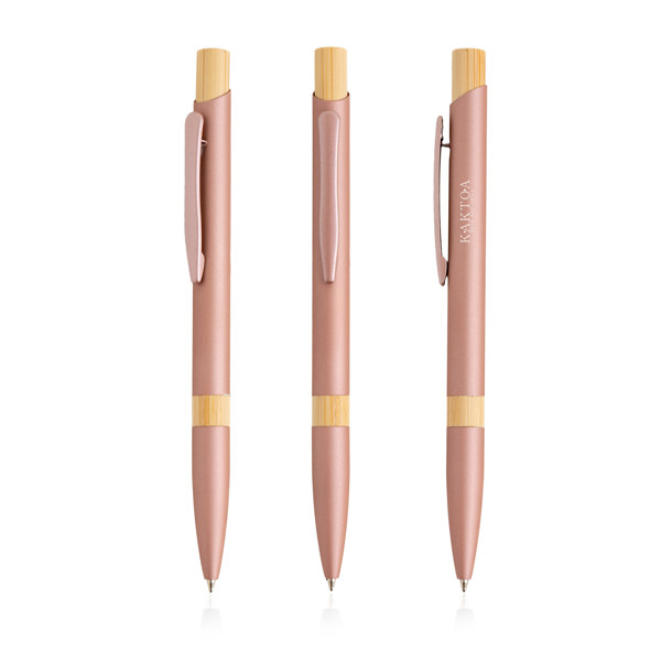 Esferográfica de Metal Reciclado - Cor-de-rosa claro 