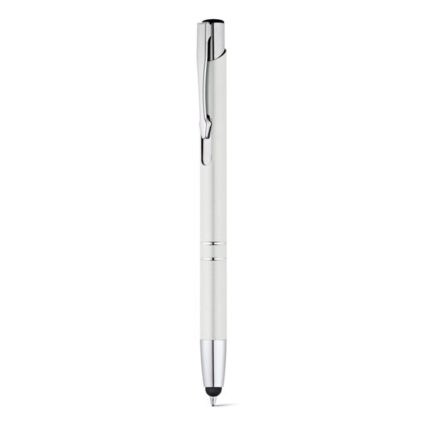 BETA TOUCH. Ball pen in aluminium - White