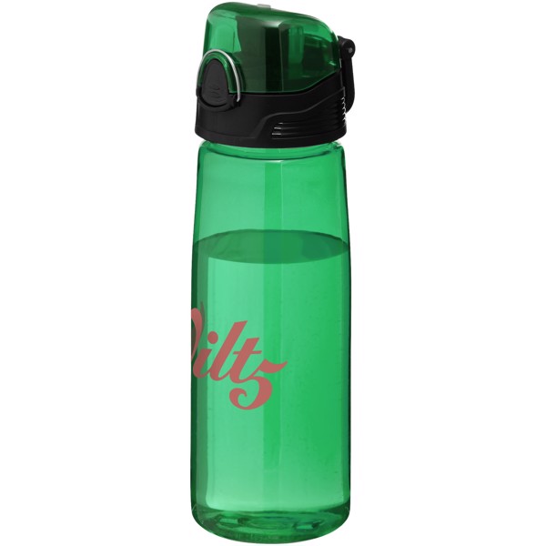 Športna steklenička Capri 700 ml - Transparent Green