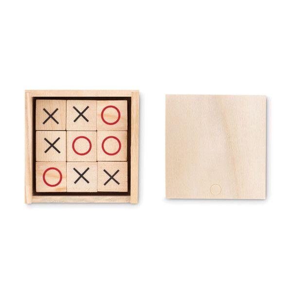 Igra Tic Tac Toe Les, 70x70x25 mm