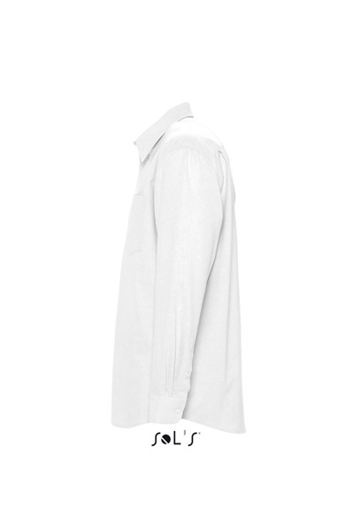 Sol's Boston - Long Sleeve Oxford Men's Shirt - White / 3XL