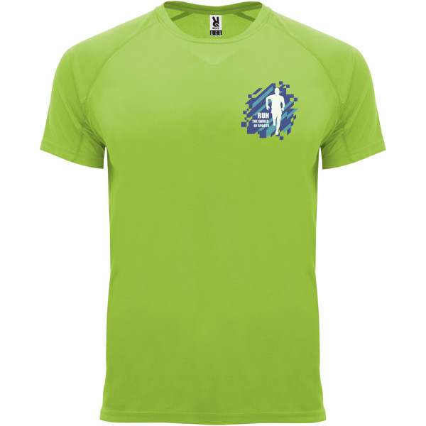 T-shirt Bahrain en maille piquée à manches courtes pour homme - Citron vert / S