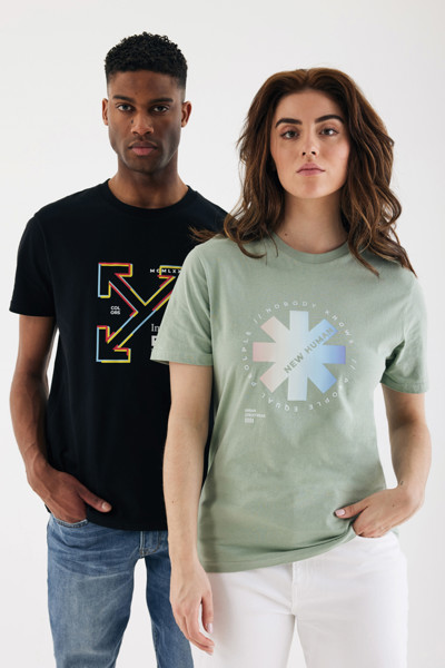 T-shirt en coton recyclé IQONIQ Bryce - Noir / 5XL