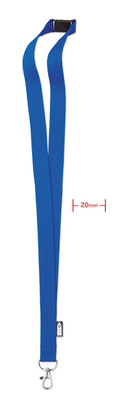 Lanyard en RPET Lany Rpet - Bleu Royal