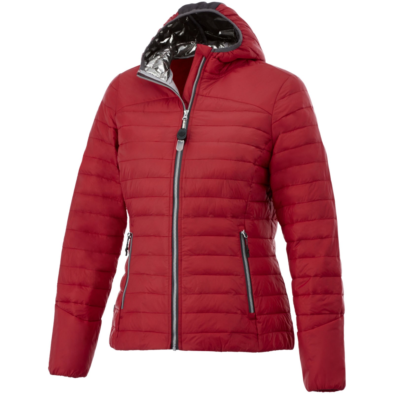 Chaqueta aislante plegable con capucha para mujer "Silverton" - Rojo / XL