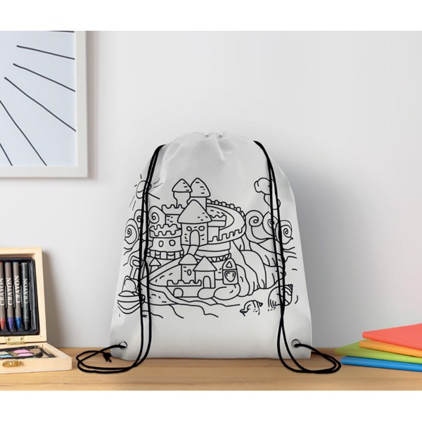 Carrydraw kids drawstring bag 350x280mm, 80g/m²