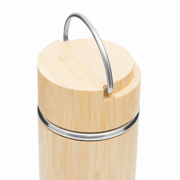 Insulated Travel Mug Bamboo Hot