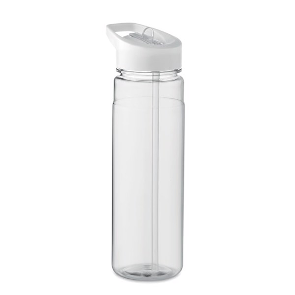 RPET bottle 650ml PP flip lid Alabama - White