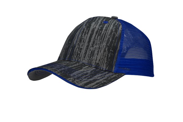 4144 - baseball cap - charcoal/royal