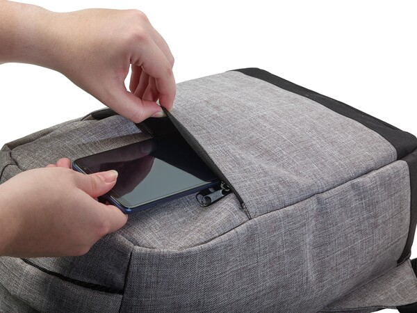 Mochila Cruz | Laptop 13" | 10 l - cinzento claro