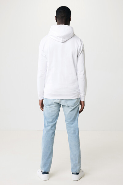 Mikina s kapucí Iqoniq Jasper z recykl. bavlny - Recycled White / M