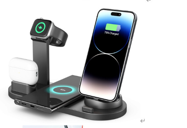 3-in-1 wireless charger - WHITE