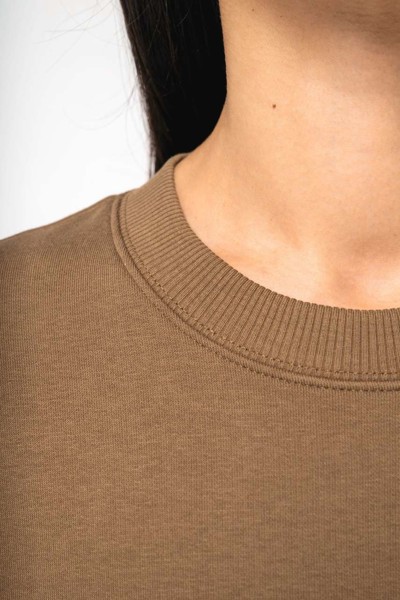 Unisex Eco-Friendly Oversized Crew Neck Sweatshirt - Ivory / 3XL