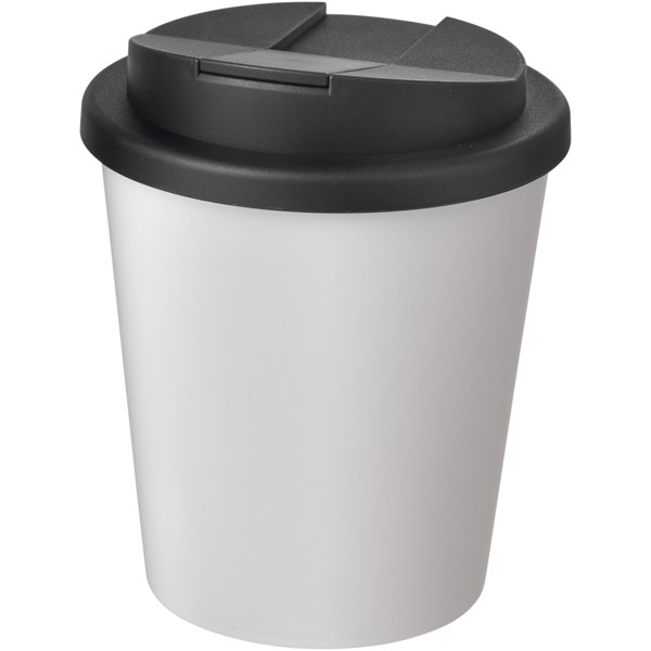 Termohrnček Americano Espresso® 250 ml s uzáverom odolným proti rozliatiu - Biela / Jednofarebná čierna