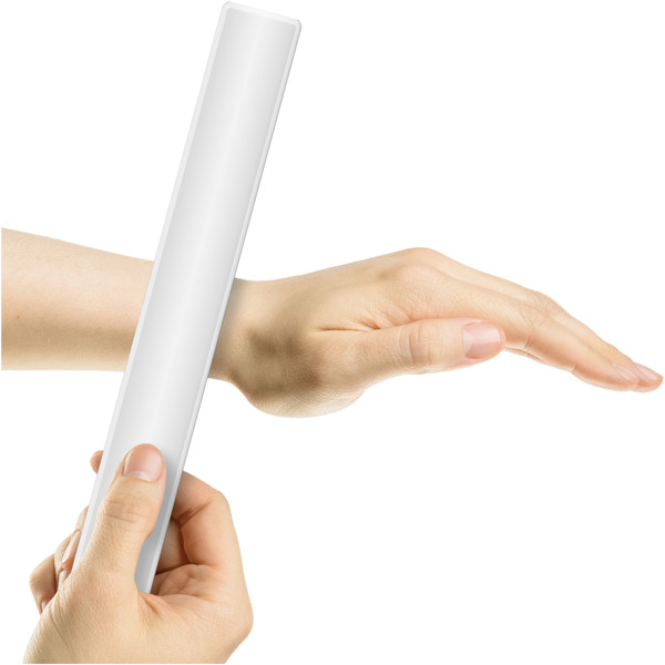 RFX™ 22 cm reflective PVC slap wrap - White