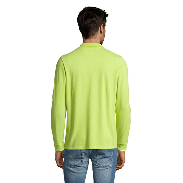 PERFECT MEN LSL POLO 180g Perfect Lsl Men - Apple GreenS
