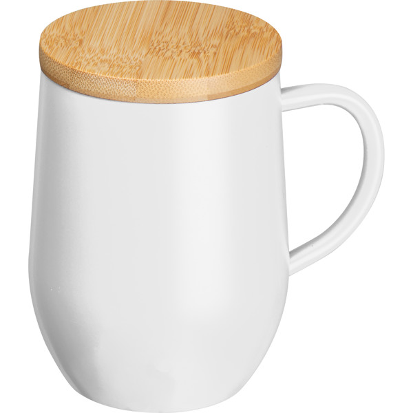 Double-walled mug, 300 ml JOHN - White