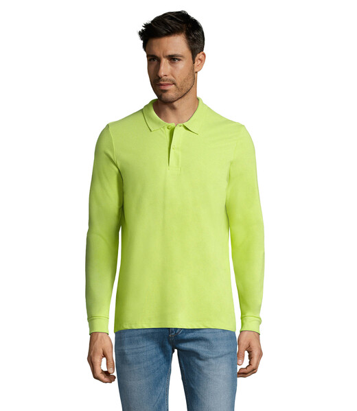 PERFECT MEN LSL POLO 180g Perfect Lsl Men - Apple GreenS