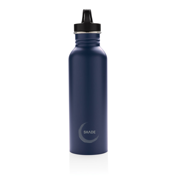 Bouteille Deluxe sport en acier - Bleu Marine