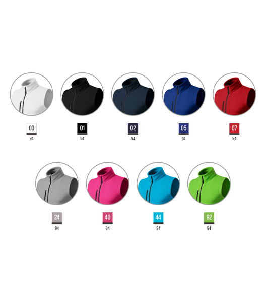 Fleece Vesta Unisex Malfini® Exit - Bílá / 2XL