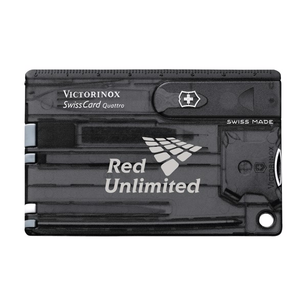 Victorinox Swisscard Quattro - Transparent Black