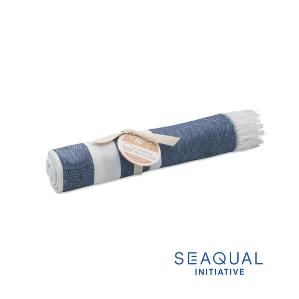 Serviette SEAQUAL® 70x140cm Mar - Bleu