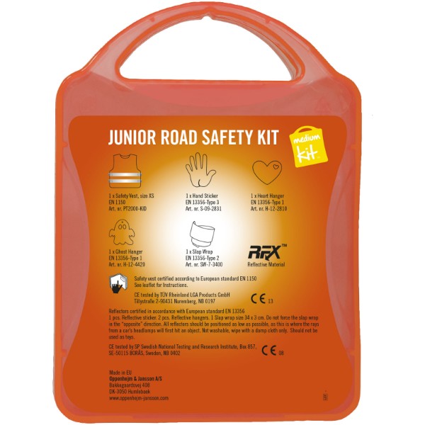 MyKit M Segurança rodoviária crianças - Vermelho transparente