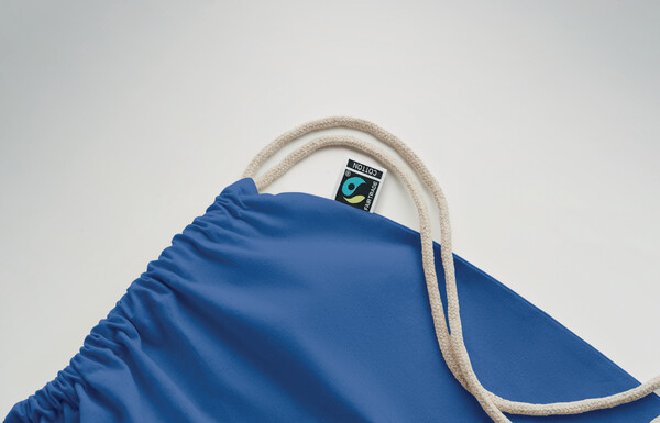 Sac à cordon Fairtrade 180gr Osole Draw Colour - Bleu Royal