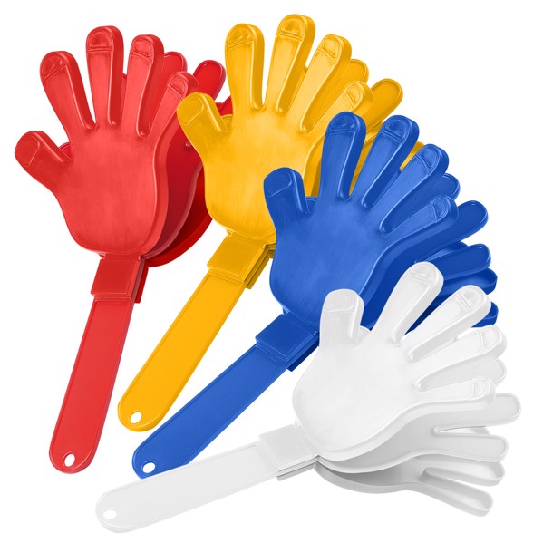Klapper "Hand", Einfarbig - Weiss