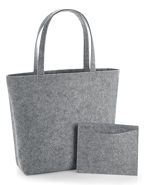Felt Shopper - Grey Melange / ONE SIZE