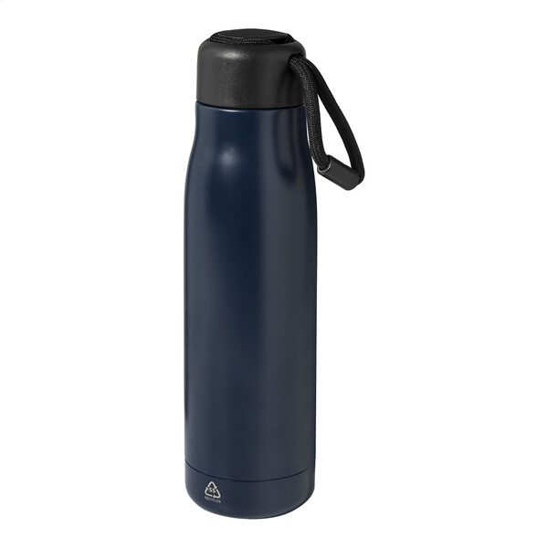 Bouteille isotherme en RSS Rekalu - Bleu Foncé