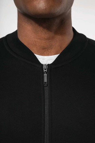 Full Zip Fleece Sweatshirt - Black / 4XL