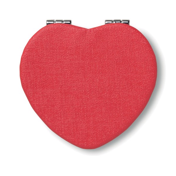 Glow Heart mirror, PU cover, magnetic close