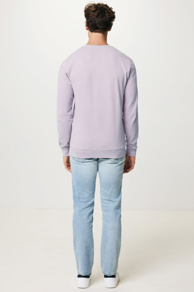 Sweater à col rond en coton recyclé Iqoniq Zion - Lavender / M