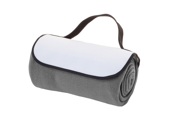 Couverture polaire RPET Reporta, personnalisable - Gris