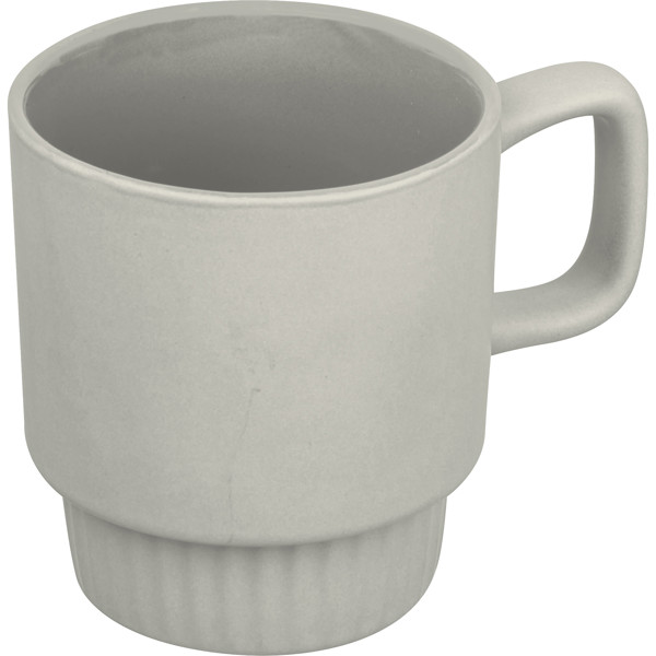 Matte ceramic mug, 300 ml AURELIA - Silvergrey