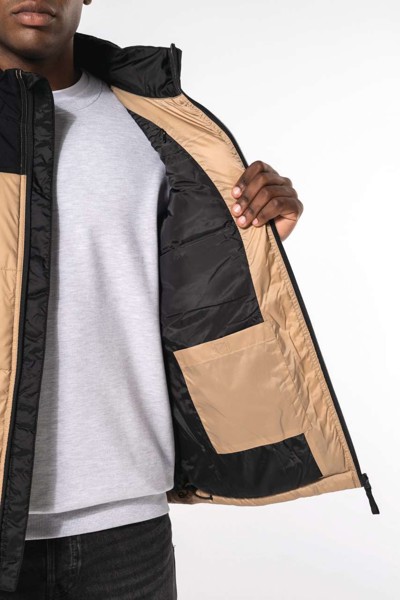 Unisex Bi-Tone Padded Bodywarmer - Wet Sand / Black / S