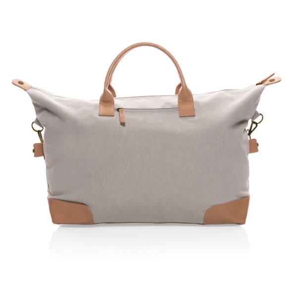 Impact vikend torba iz recikliranega platna 16oz, 40x46x19,5 cm - Siva