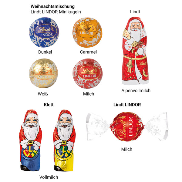 Klappbox S, LINDOR Milchkugeln