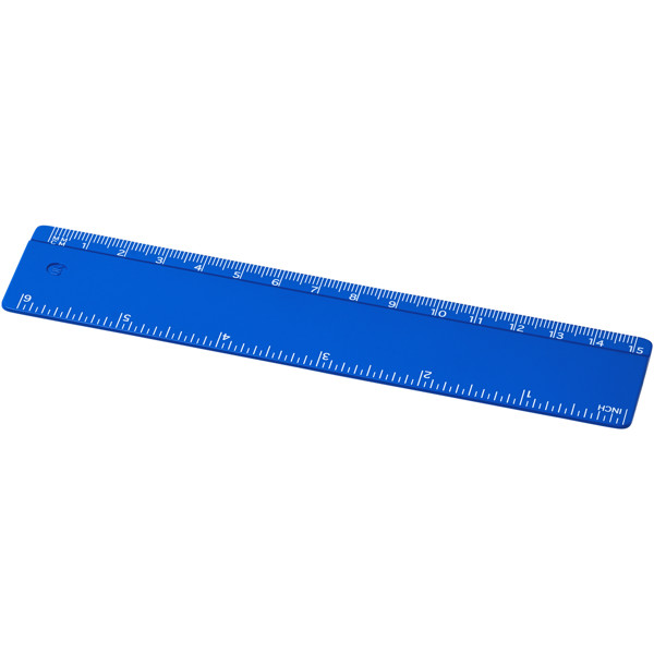 Righello da 15 cm in plastica riciclata Refari - Blu