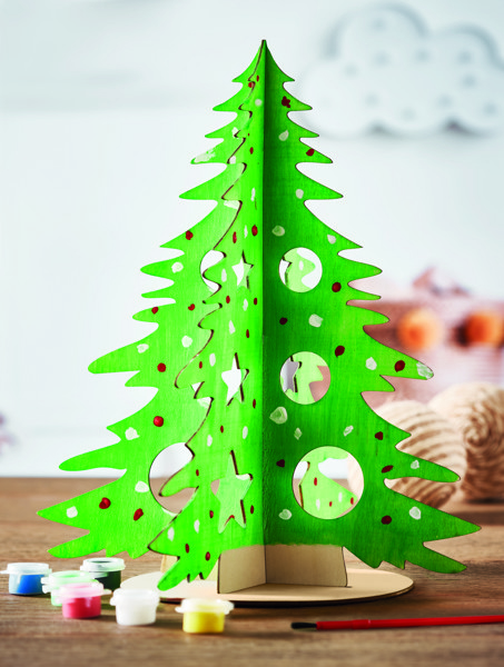 Árvore de Natal em madeira Tree And Paint
