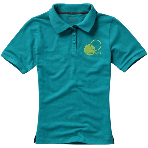 Polo manches courtes femme Calgary - Vert eau / M