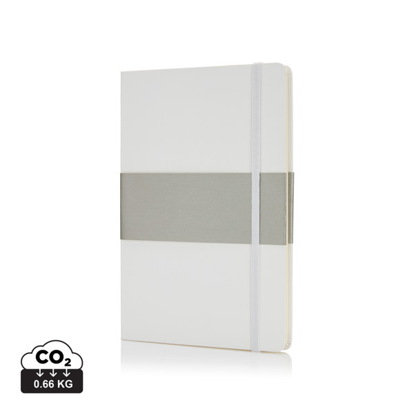 Deluxe hardcover A5 notebook - White
