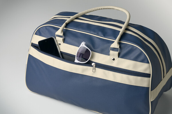 Sac de sport en PU Nostalgic - Bleu