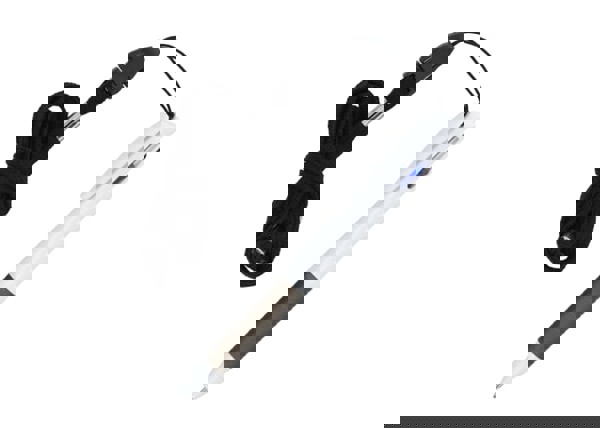 3 Colour pen with grip and keycord - White / Black