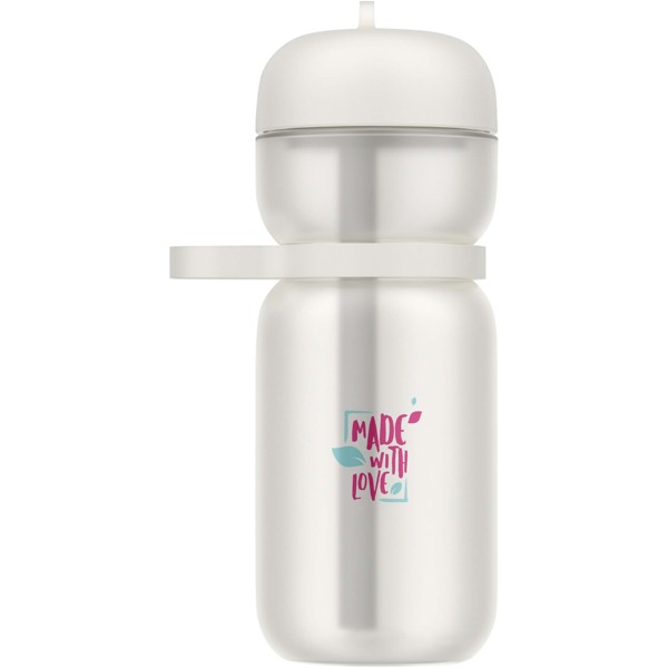 Mepal 600 ml Flip Sportflasche - weiss