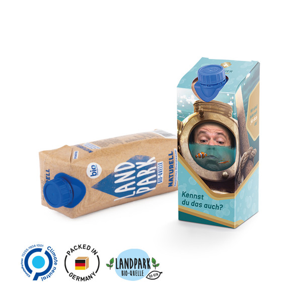 Bílý reklamní kufřík Tetra Pak 0,5l naturelle